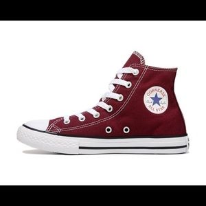 Converse Hightops Burgundy 5.5 M/7.5 W